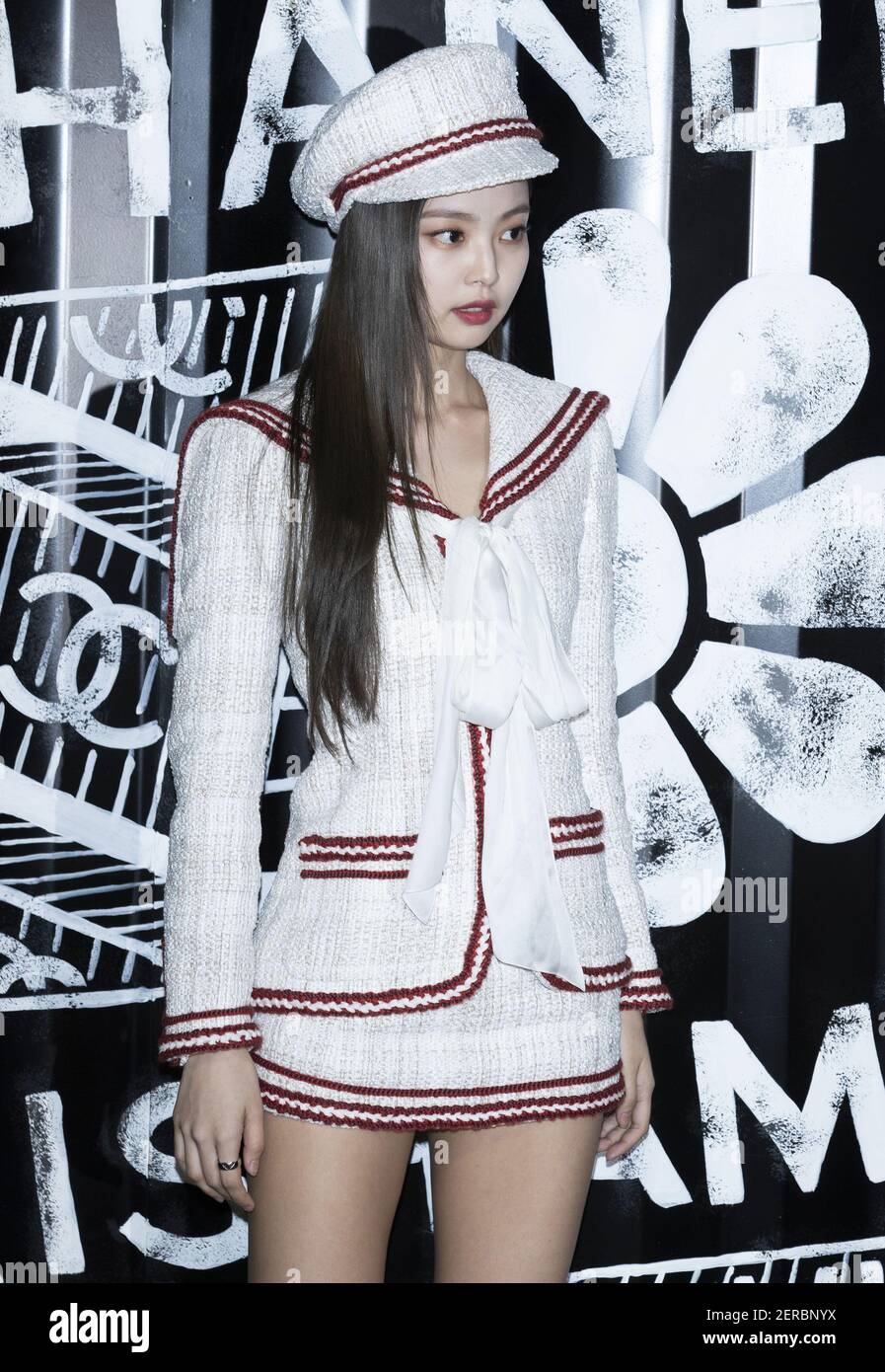 South Korean girl group Black Pink member Jennie Kim, attends the