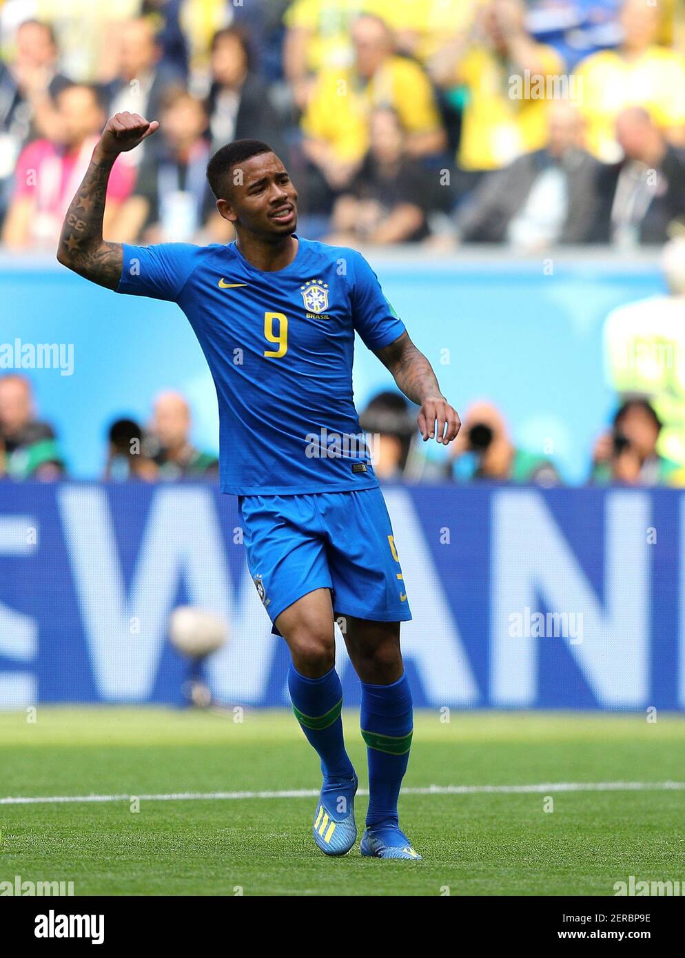Gabriel Jesus Do Brasil During The Brazil Costa Rica Match Valid For The 18 World Cup Held At Zenit Arena In St Petersburg Russia On June 22 18 Photo Rodolfo Buhrer La