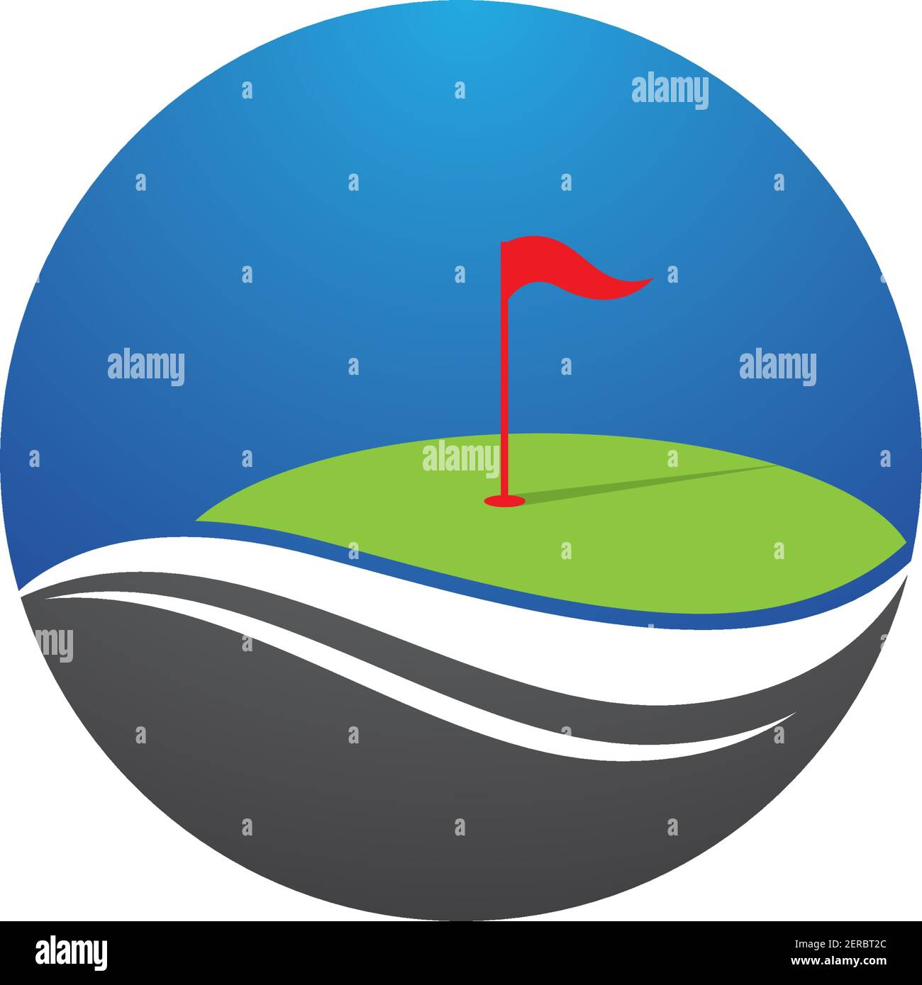 Golf logo template vector illustration icon design Stock Vector