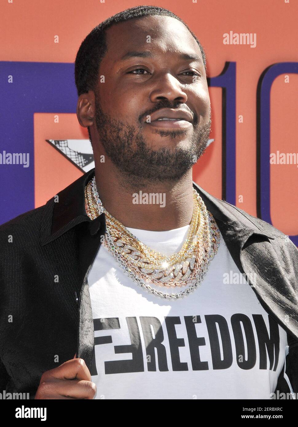 Meek Mill arrives at the 2018 BET Awards held at the Microsoft Theater