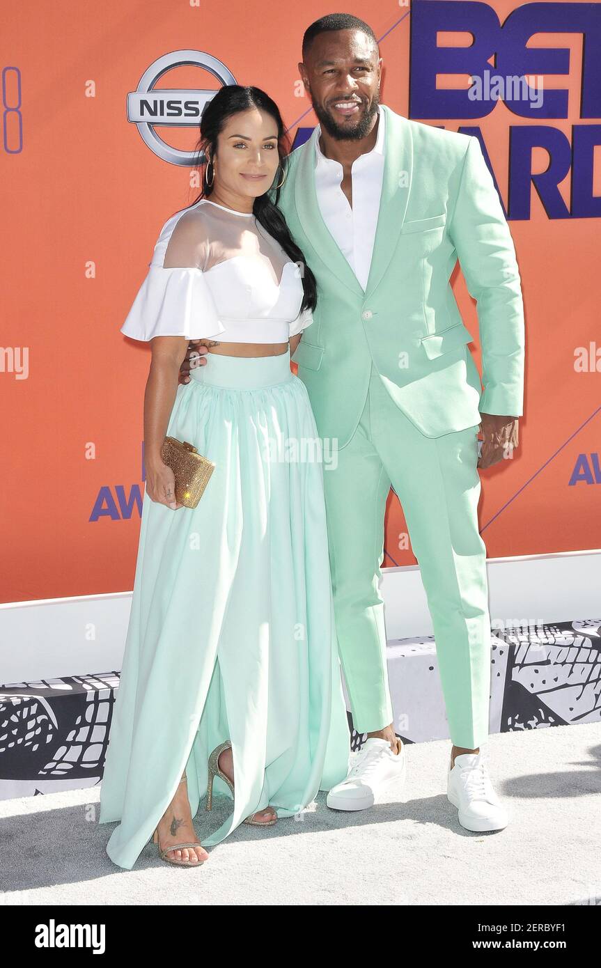 Zena Foster and Tank at the 2018 BET Awards held at the Microsoft ...