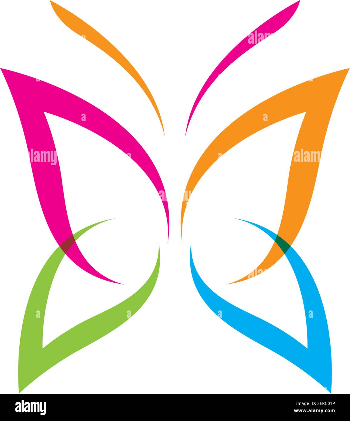 Butterfly logo template vector icon illustration design Stock Vector ...