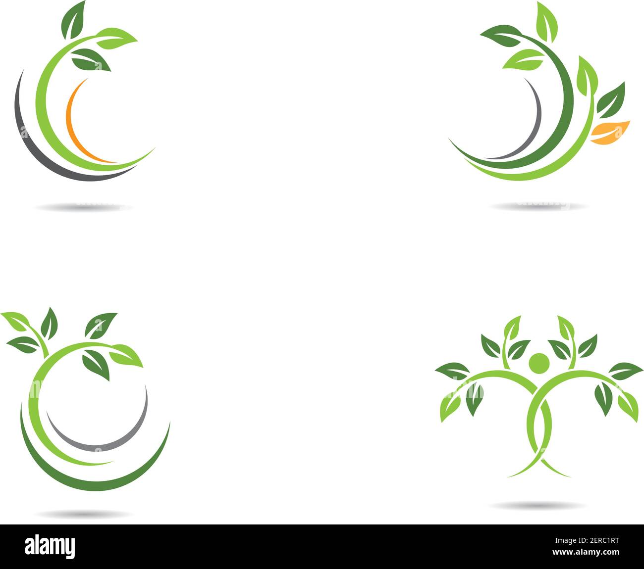 Logos of green leaf ecology nature element vector icon Stock Vector ...