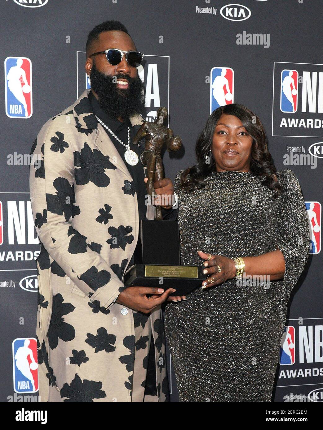 NBA player James Harden, of the Houston Rockets, winner of the most