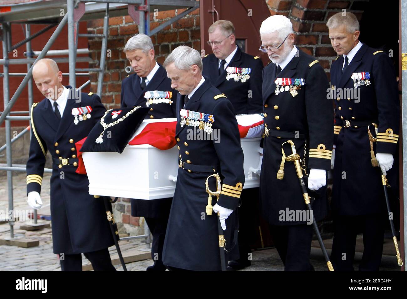 The coffin at the Funeral of Princess Elisabeth of Denmark at Lyngby