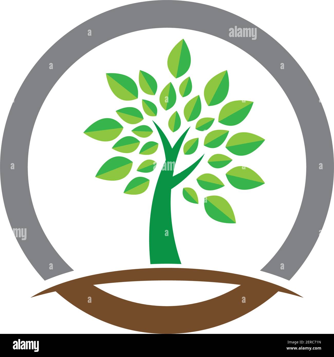 Tree logo template vector icon illustration design Stock Vector Image ...