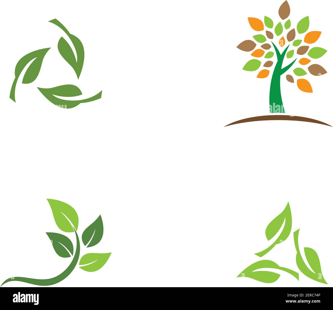 Logos of green leaf ecology nature element vector icon Stock Vector ...
