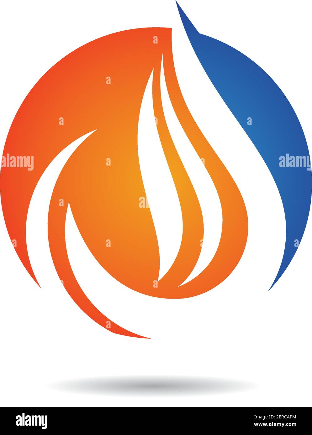 Fire flame Logo Template vector icon Oil, gas and energy logo concept ...