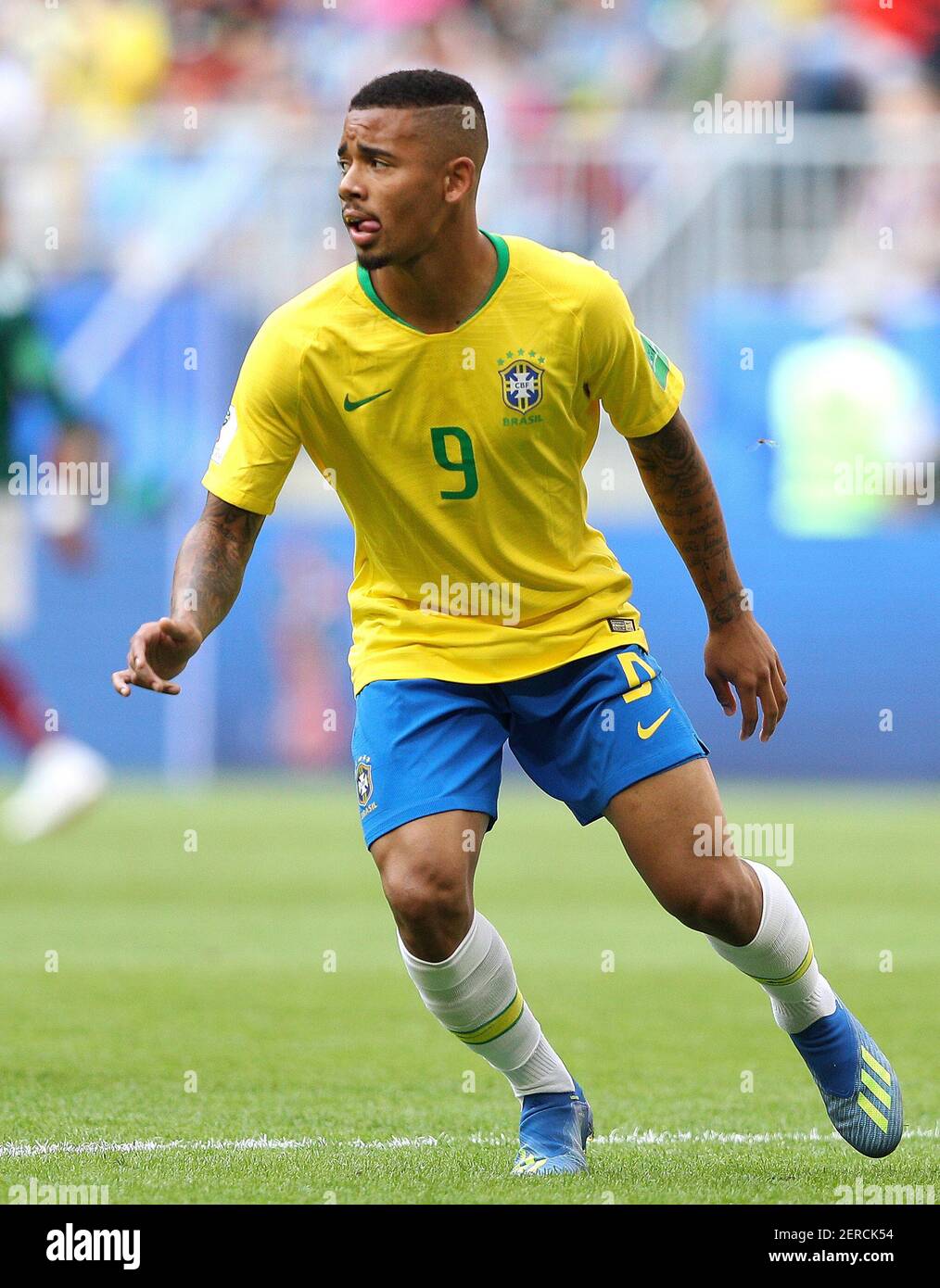 SAMARA, SA - 02.07.2018: BRAZIL VS. MEXICO - Gabriel Jesus of Brazil ...