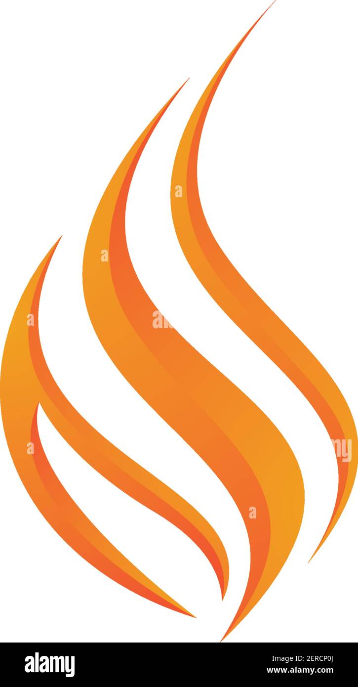 Fire flame Logo Template vector icon Oil, gas and energy logo concept ...
