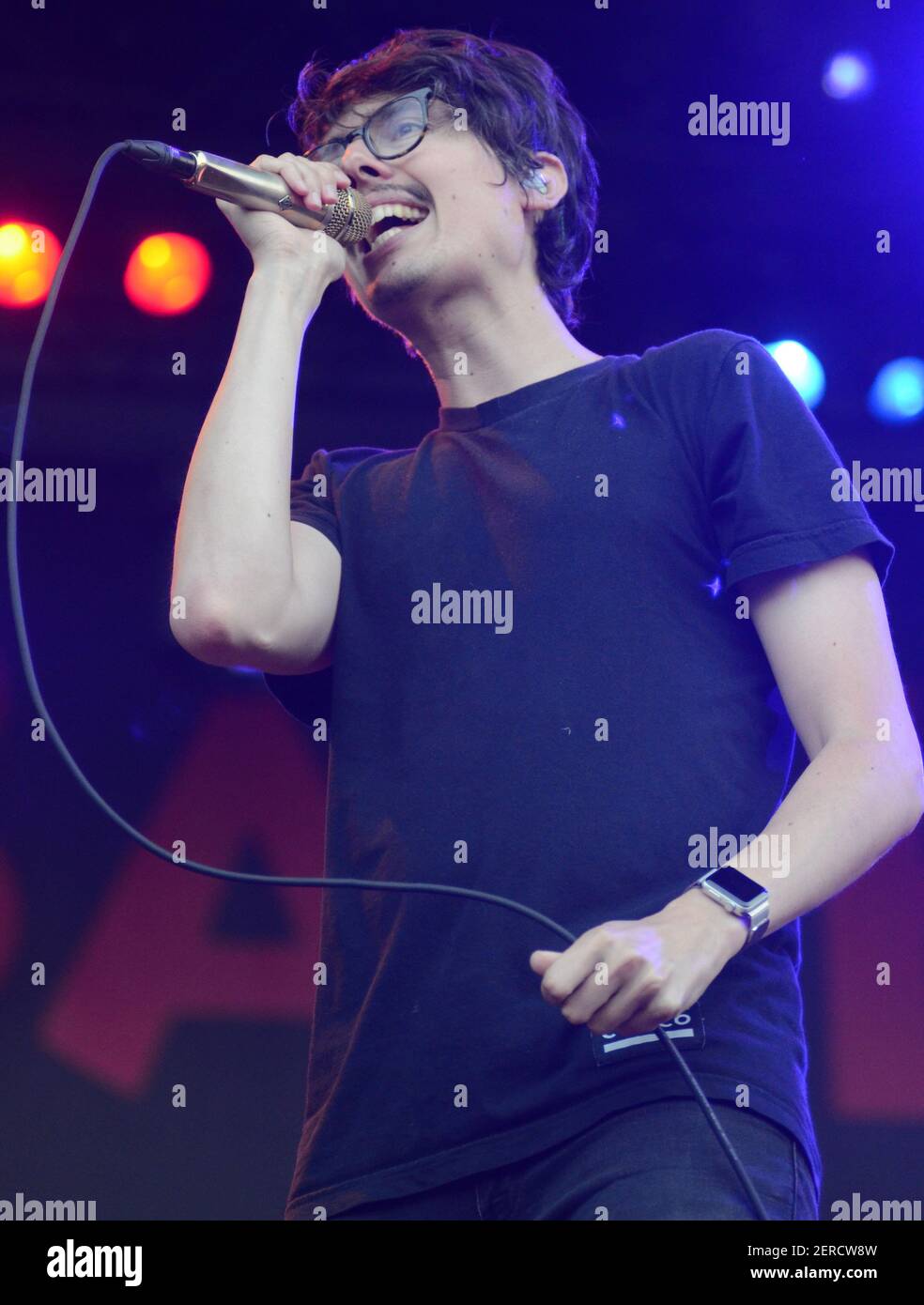 July 3, 2018: Lead singer Daniel Armbruster of the band Joywave