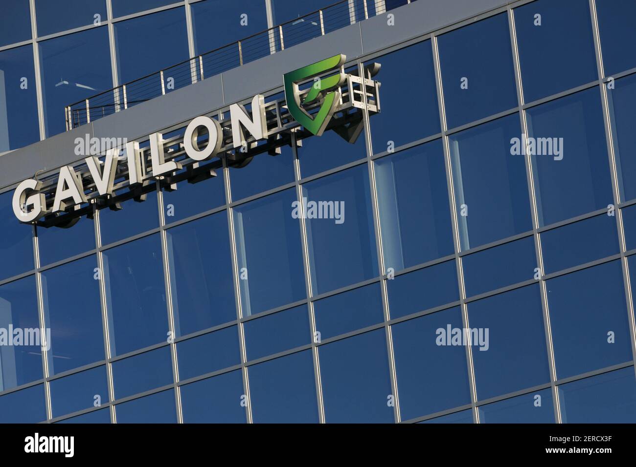 A logo sign outside of the headquarters of Gavilon in Omaha, Nebraska