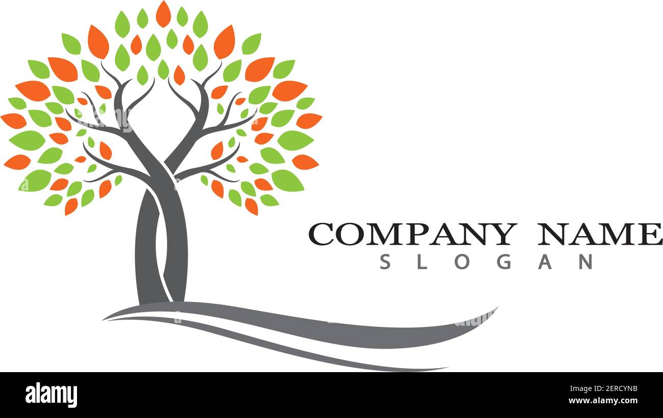 Tree logo template vector icon illustration design Stock Vector Image ...