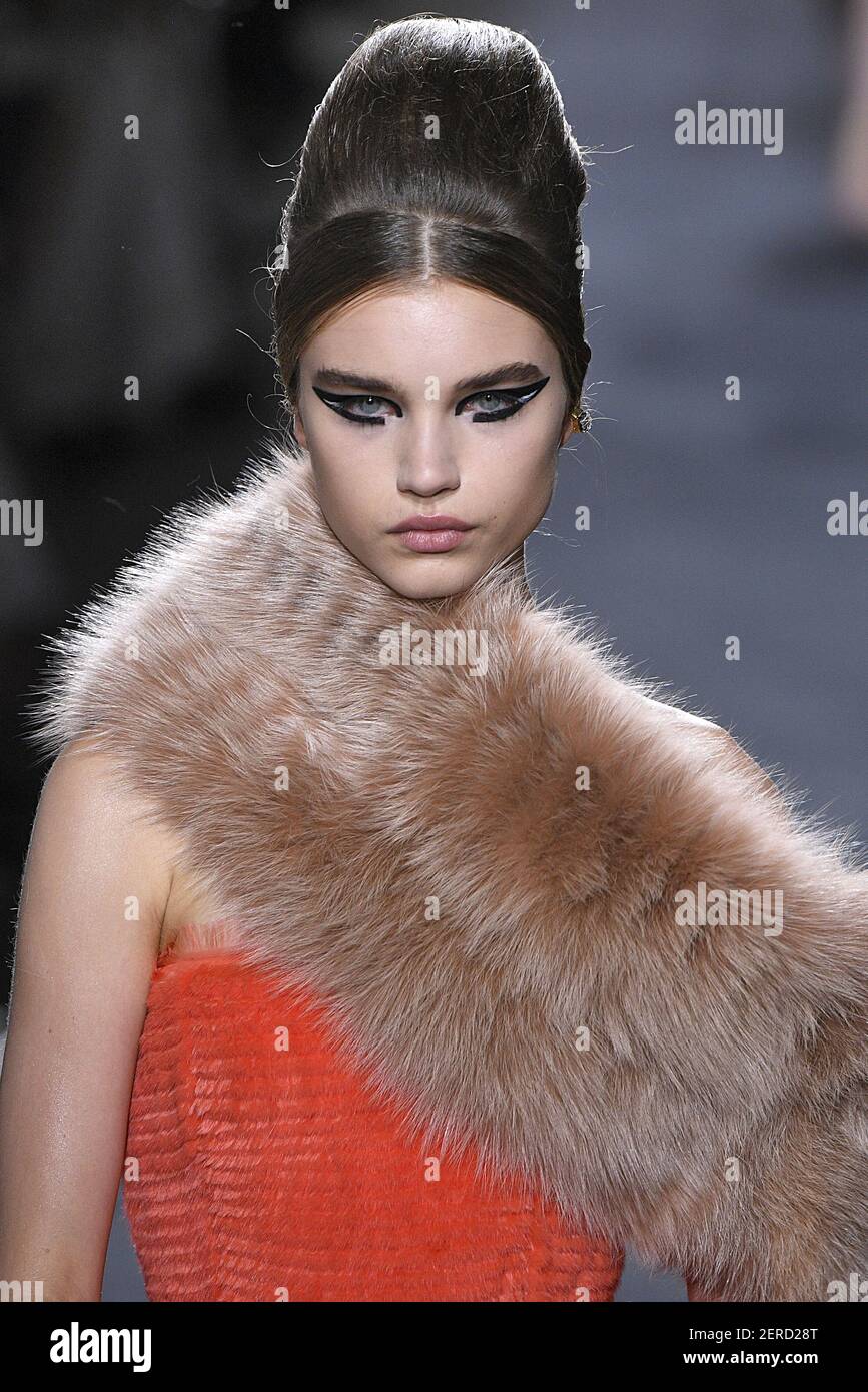 Meghan Roche walks on the runway during the Fendi Haute Couture Fall ...