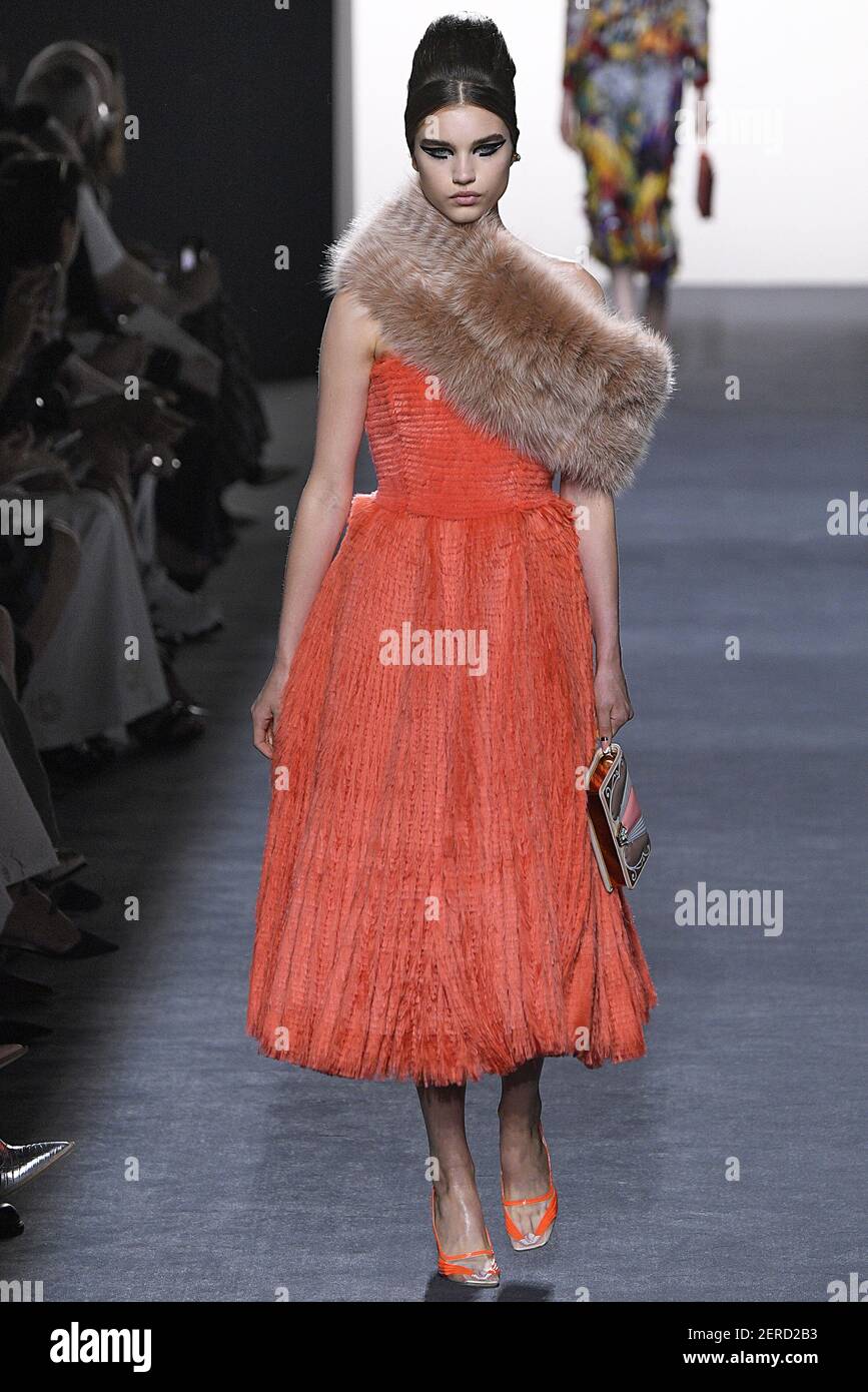 Meghan Roche walks on the runway during the Fendi Haute Couture Fall ...