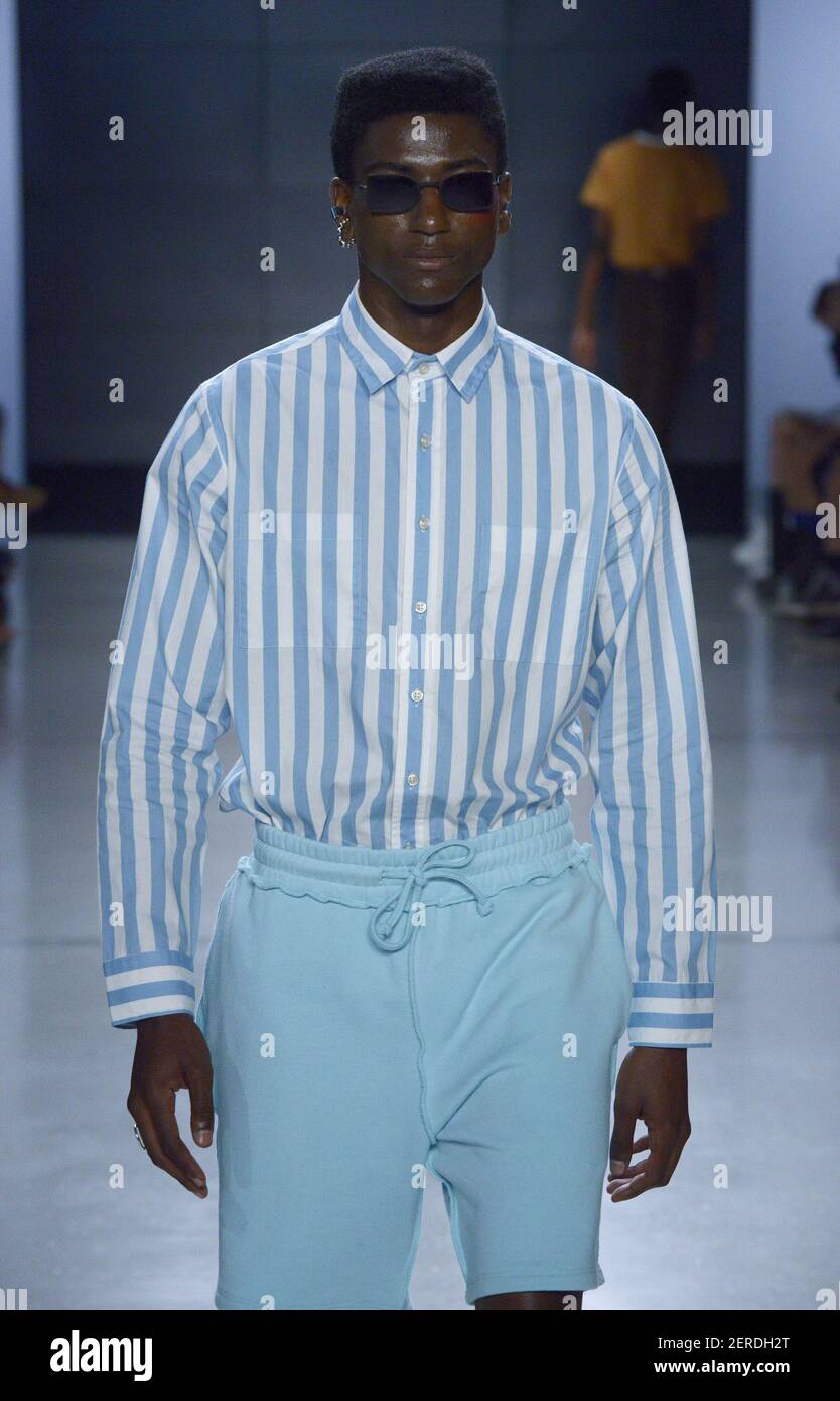 Model walks on the runway during the Head of State Fashion Show during