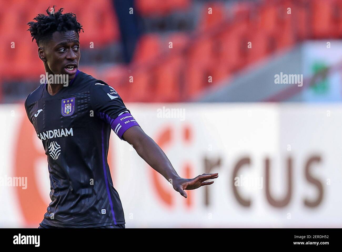 LIEGE, BELGIUM - FEBRUARY 28: Albert Sambi Lokonga of RSC