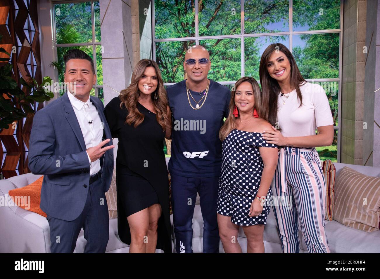 MIAMI, FL JULY 12 Bernal, Rashel Diaz, Wisin, Adamari Lopez