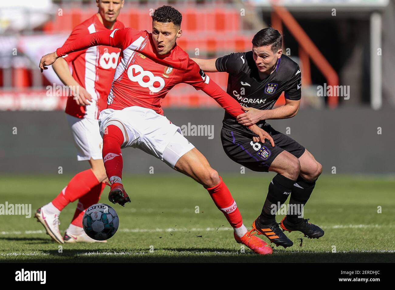 LIEGE, BELGIUM - FEBRUARY 28: Albert Sambi Lokonga of RSC