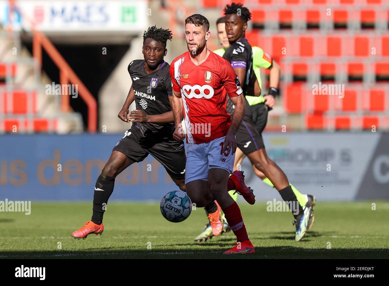 LIEGE, BELGIUM - FEBRUARY 28: Albert Sambi Lokonga of RSC