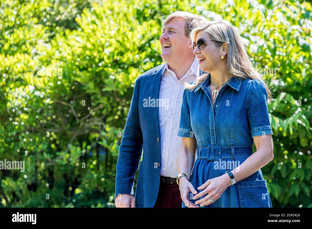 King Willem-Alexander and Queen Maxima during the annual summer photo ...