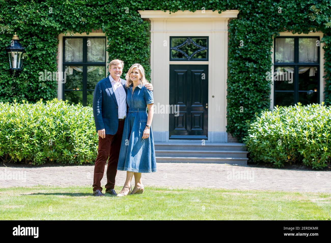 King Willem-Alexander and Queen Maxima during the annual summer photo ...