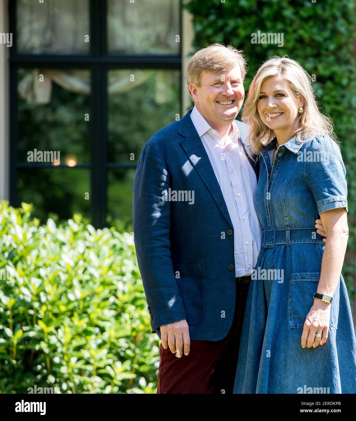 King Willem-Alexander and Queen Maxima during the annual summer photo ...