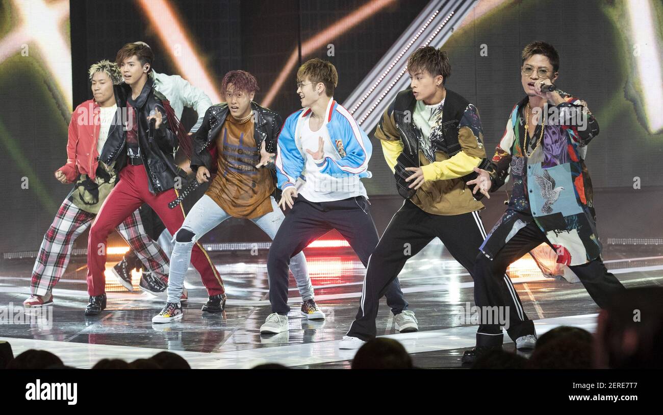 18 July 2018 Goyang South Korea Japanese Boy Band Generations From Exile Tribe Performs On The Stage During A Mbc Tv K Pop Music Chart Program Show Champion At Mbc Dream