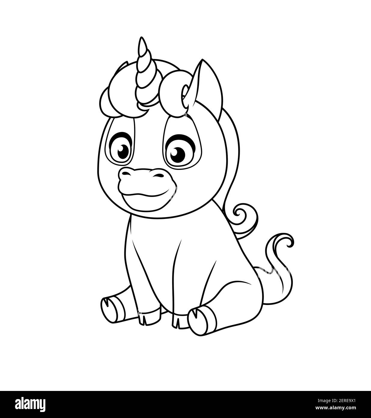 Cute Baby Unicorn Drawing