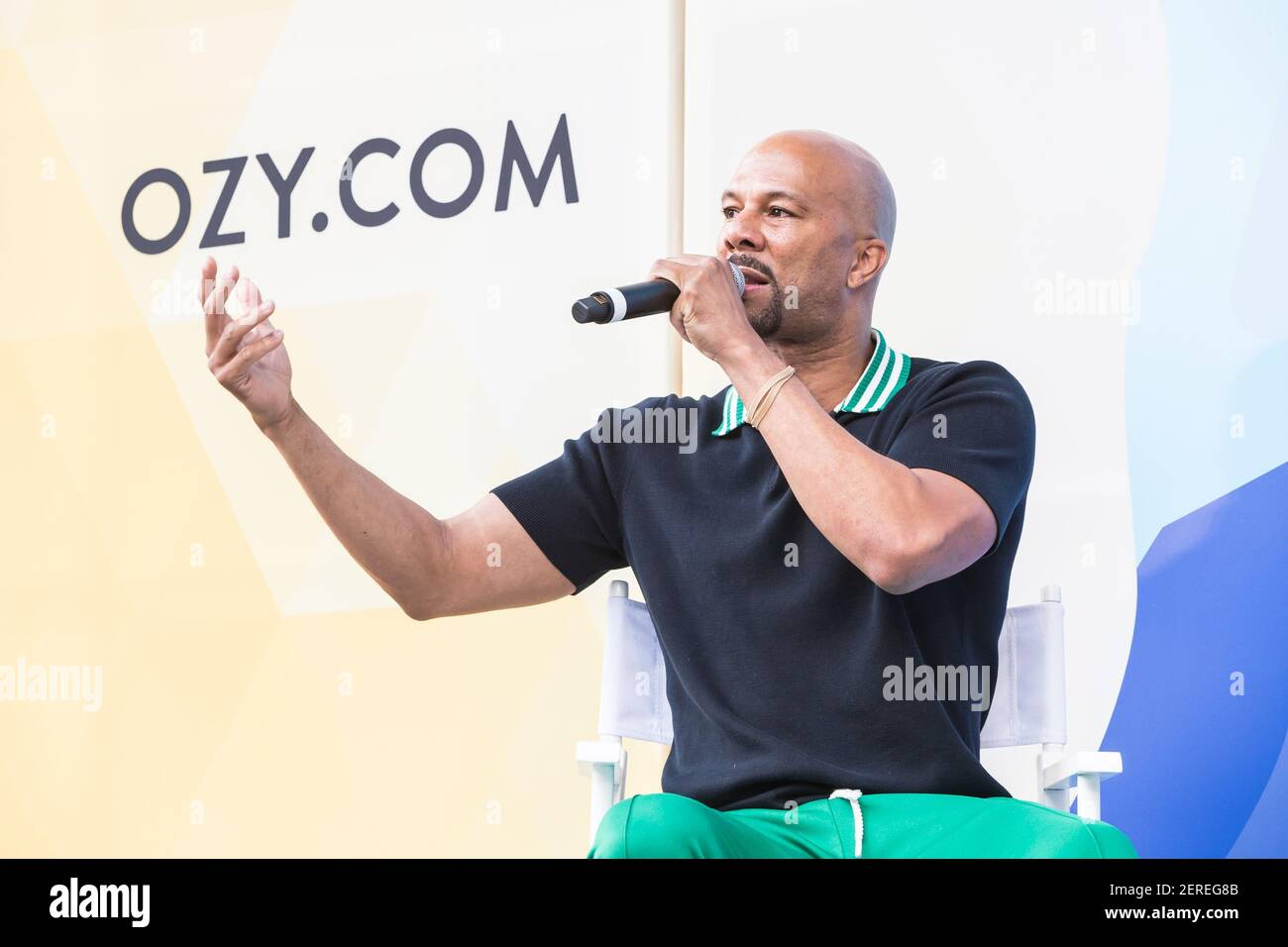 Common speaks onstage during OZY FEST 2018 at Rumsey Playfield, Central ...