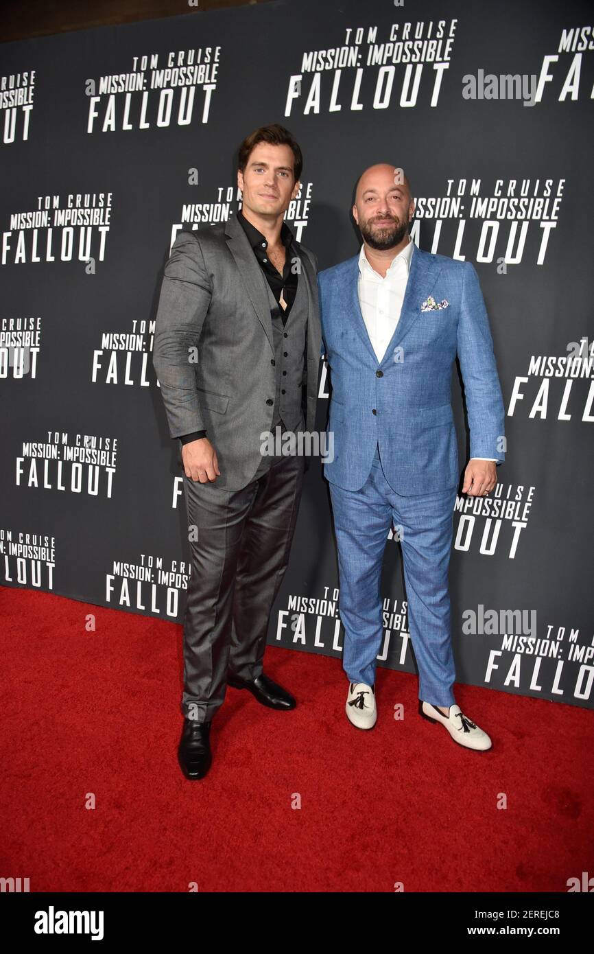 Henry Cavill, Brad Slater attends the "Mission Impossible Fallout" US