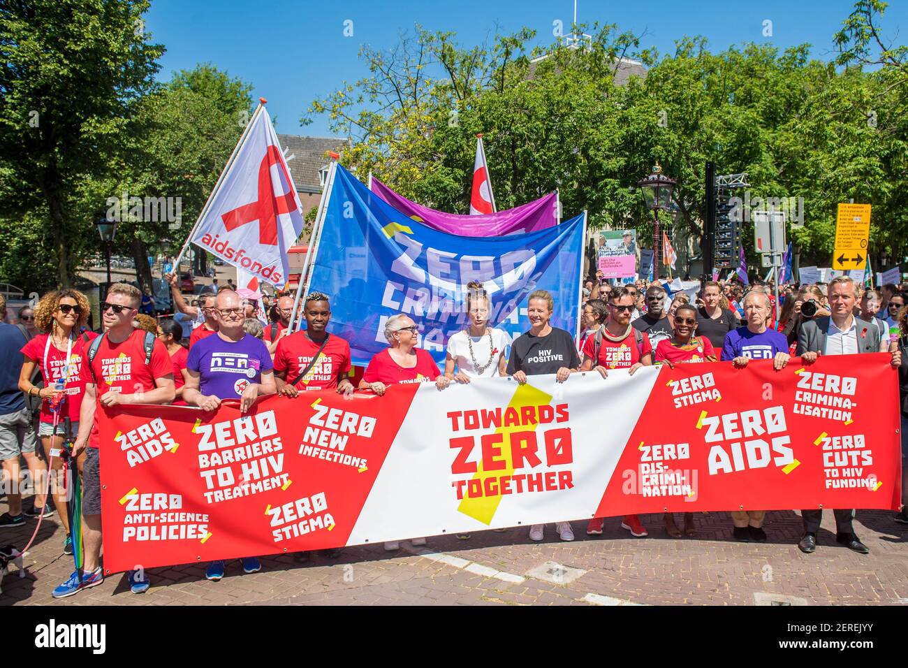 Princess Mabel of the Netherlands during AIDS 2018 Protest march to ...