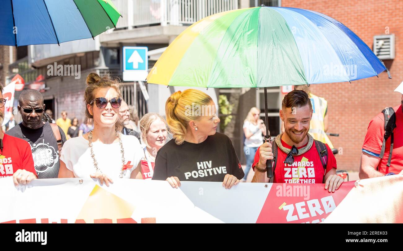 Princess Mabel of the Netherlands during AIDS 2018 Protest march to ...