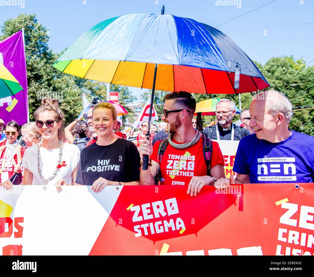 Princess Mabel of the Netherlands during AIDS 2018 Protest march to ...