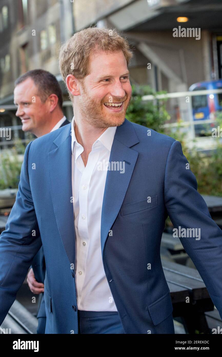 Prince Harry, Duke of Sussex attends a reception, during his visit to
