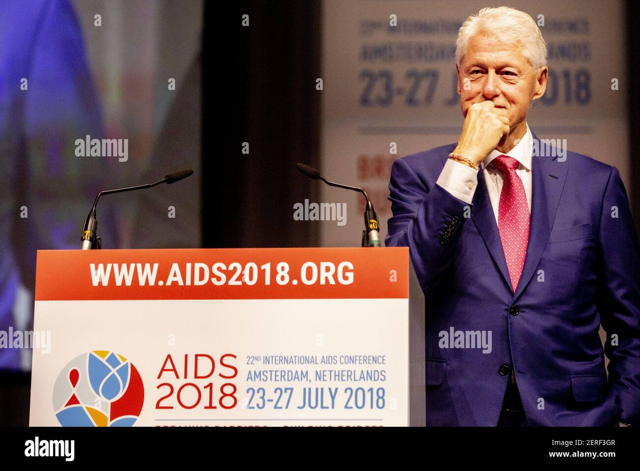 Former US President Bill Clinton speaks on the last day of the ...