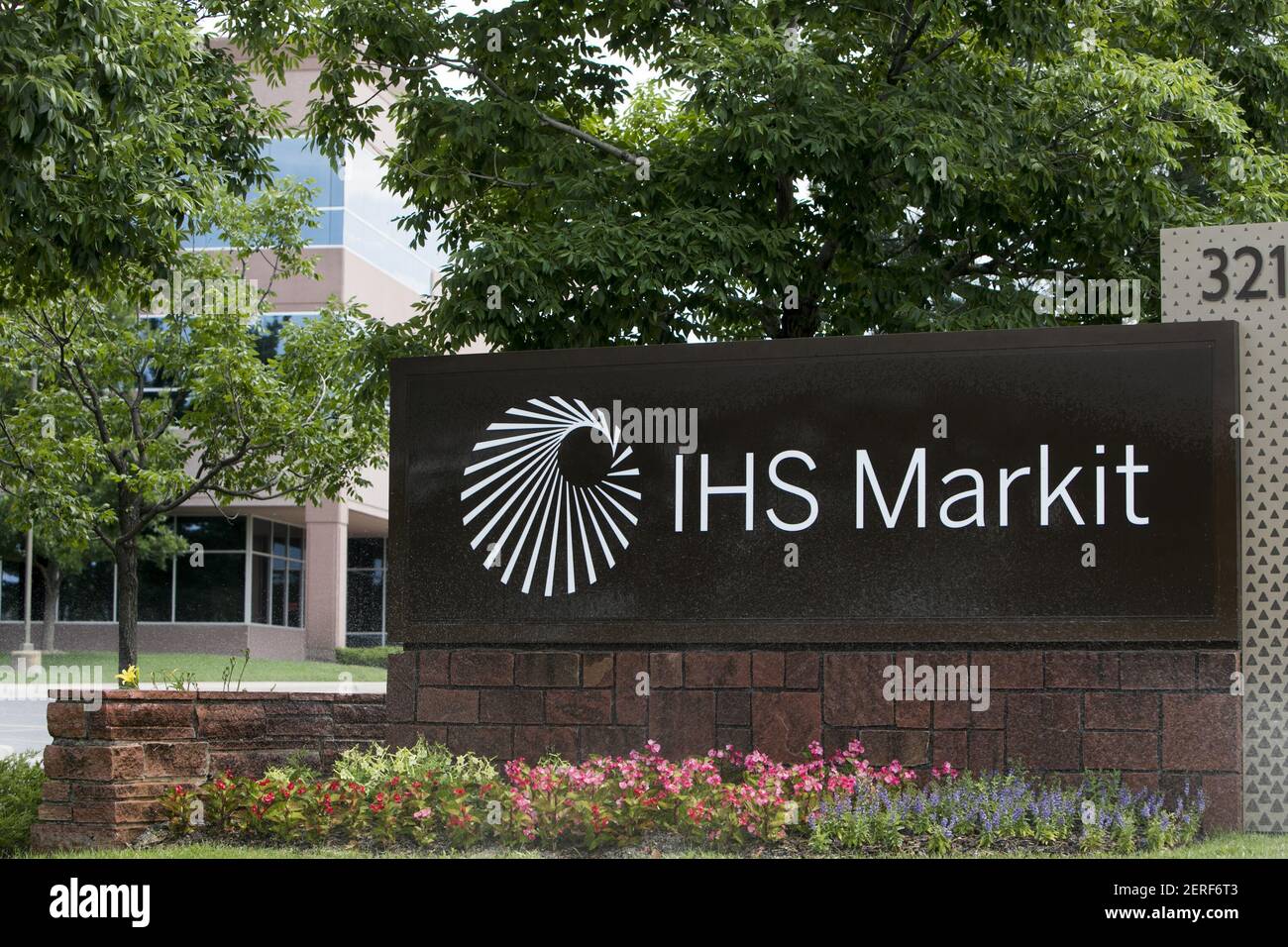 Ihs Project Financing Sign A logo sign outside of a facility occupied by IHS Markit in Englewood ...