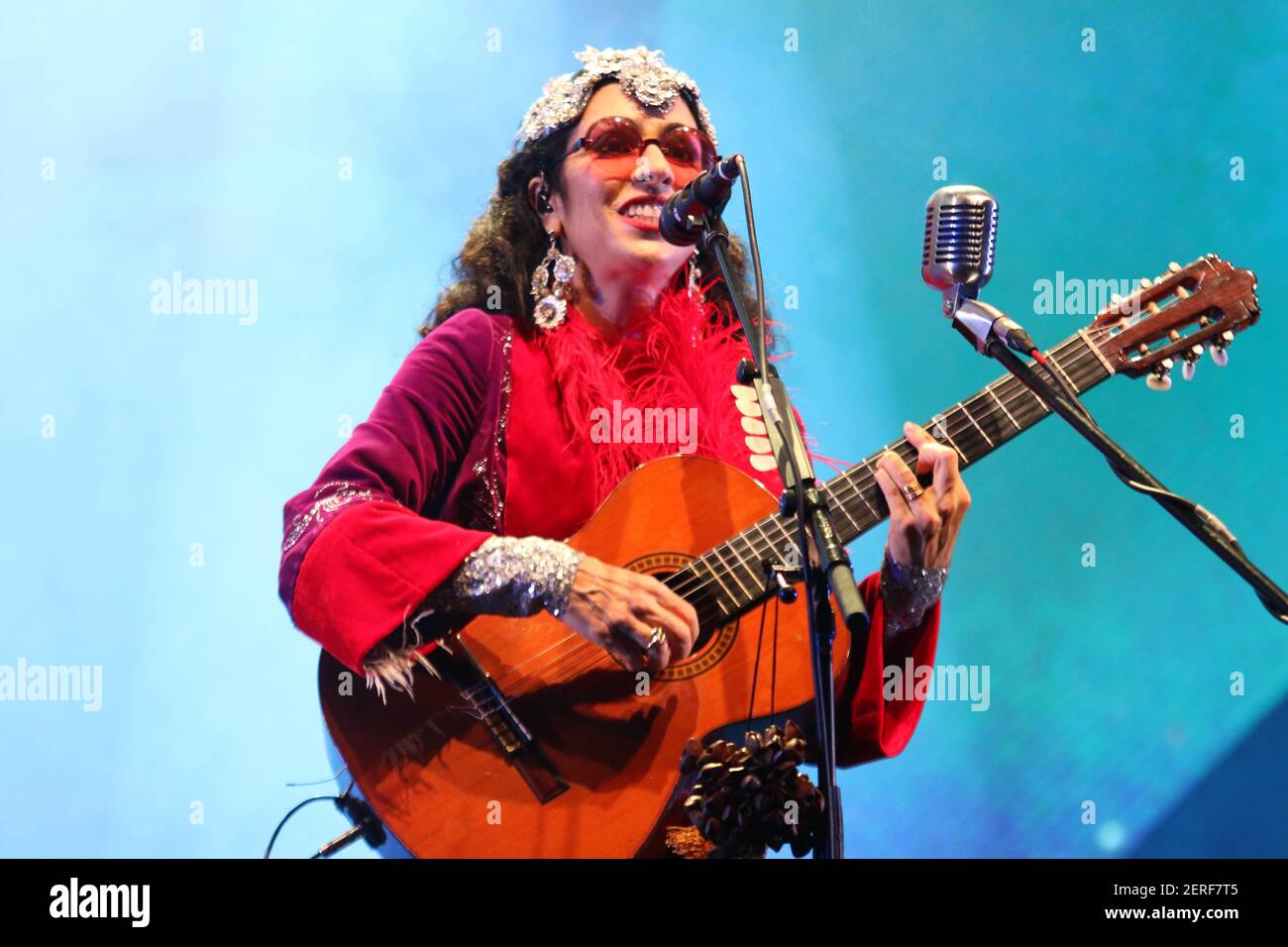 SALVADOR, BA - 28.07.2018: SHOW TRIBALISTAS EM SALVADOR - Marisa Monte on  Show Tribalistas in Salvador By Tiago Caldas (Photo: Tiago Caldas/Fotoarena  Stock Photo - Alamy