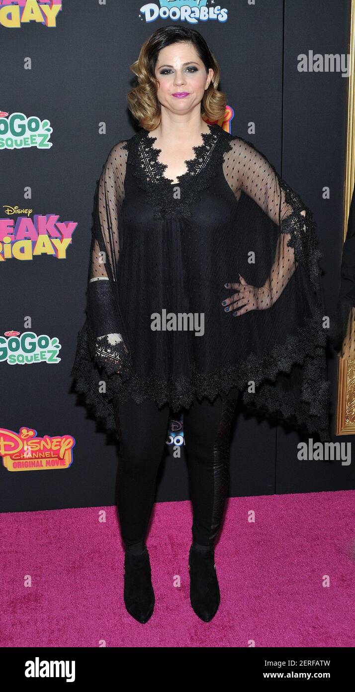 Actress Mandy Teefey attends the red carpet premiere of Freaky Friday