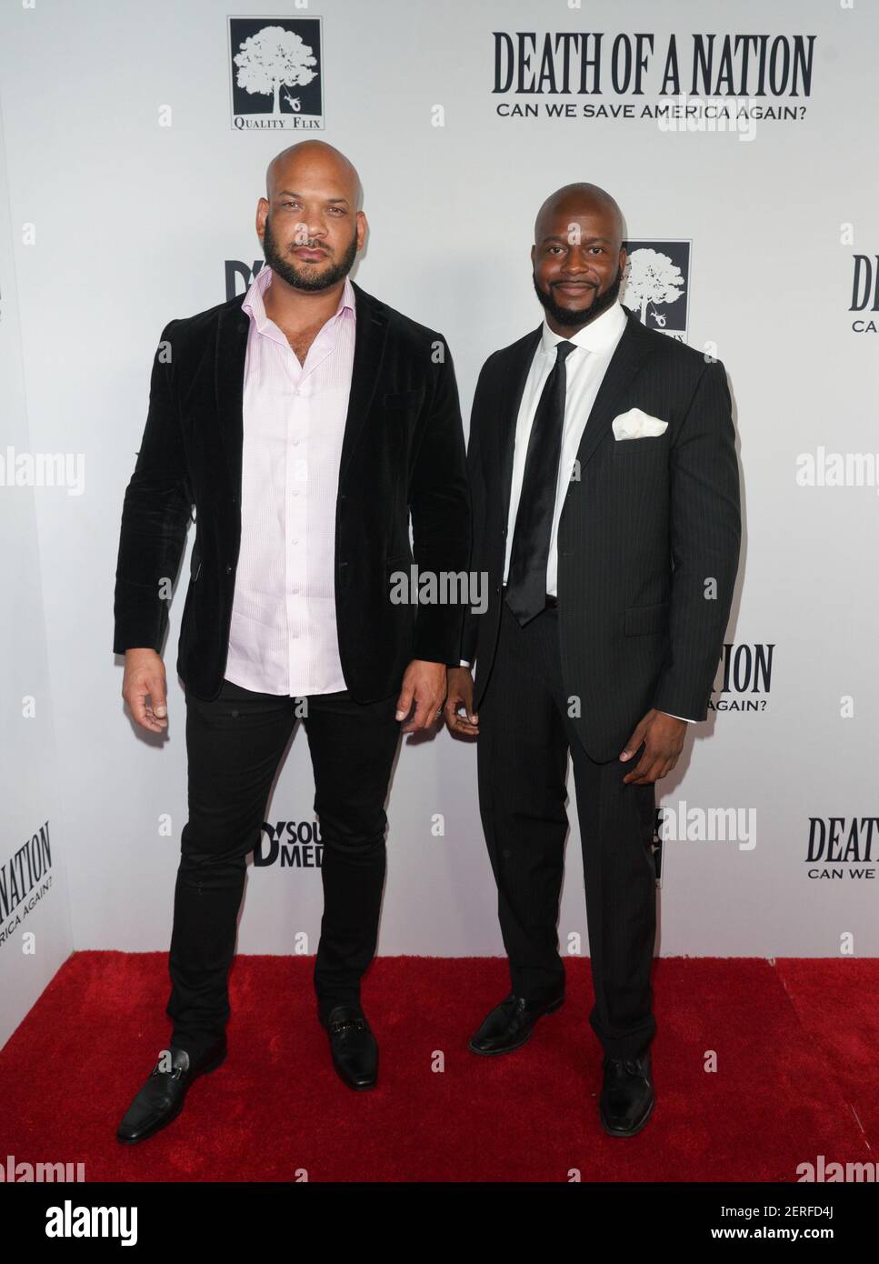 David Harris Jr David Harris Jr., and M. Adrian Norman at the 'Death Of A Nation' Los