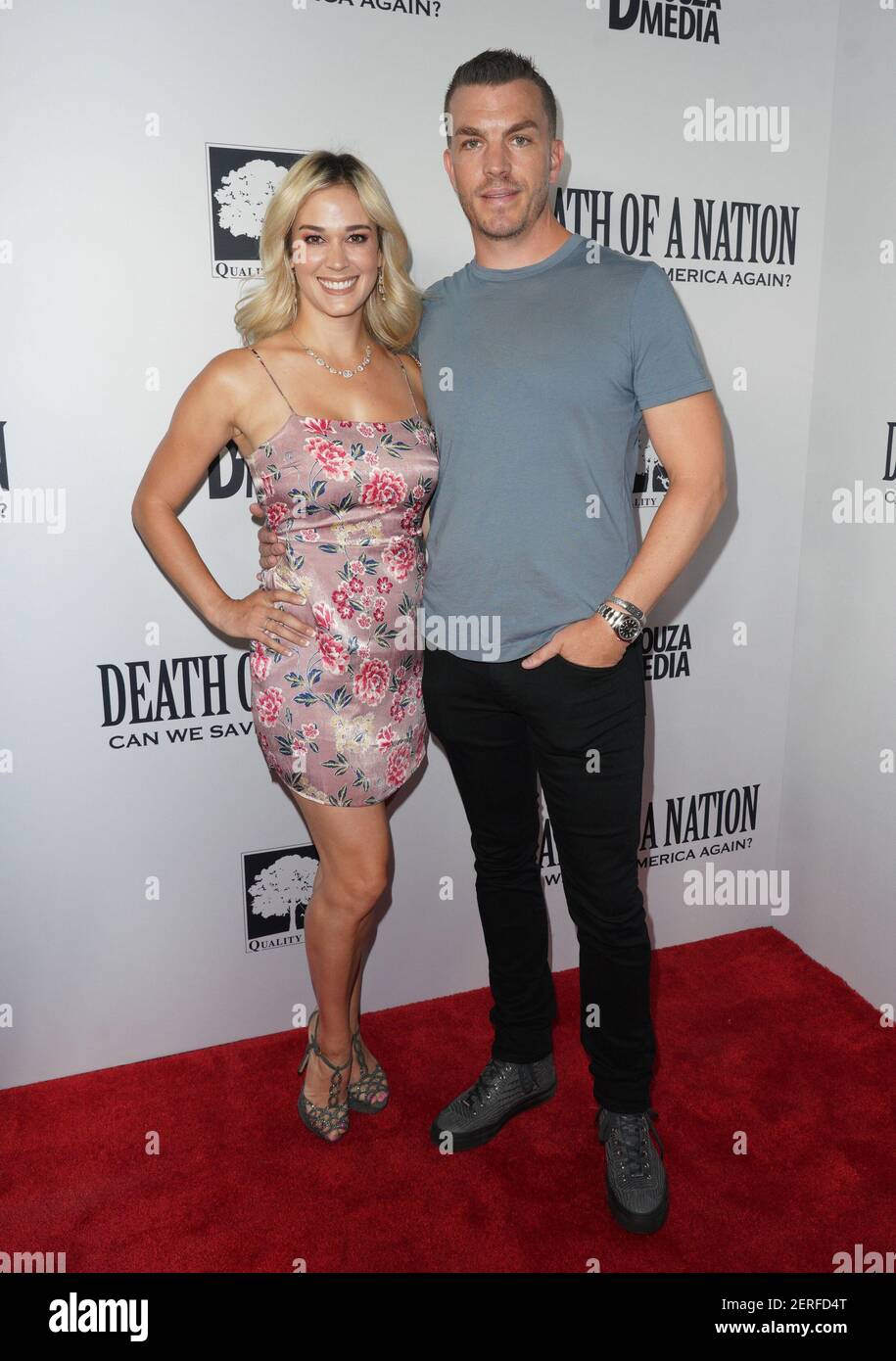 Lauren Compton and Chris Bridges at the 'Death Of A Nation' Los Angeles Premiere held at Regal L