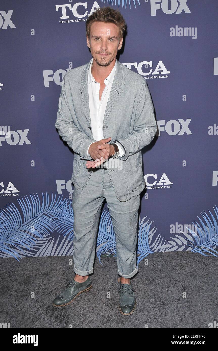 Riley Smith arrives at the FOX Summer TCA 2018 All-Star Party held at ...