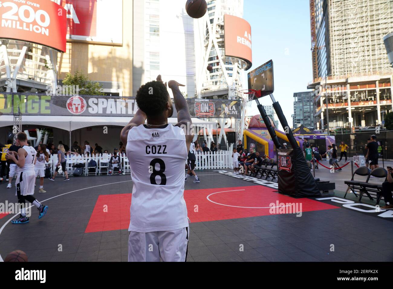 Cozz at the 10th Annual Nike Basketball 3On3 Tournament held at L.A. Live's  Microsoft Square on August 03, 2018 in Los Angeles, CA, USA (Photo by JC  Olivera/Sipa USA Stock Photo - Alamy