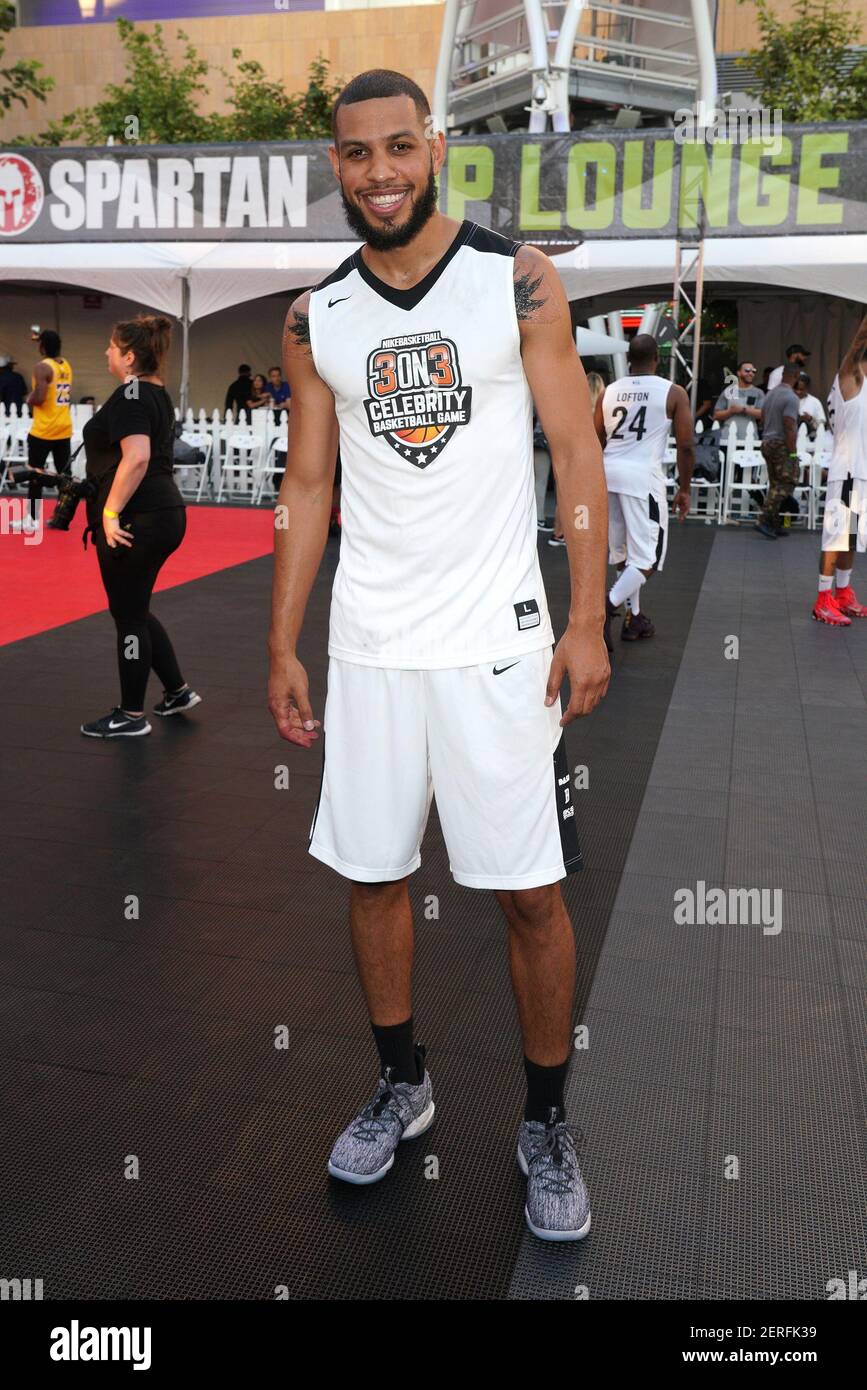 Sarunas Jackson at the 10th Annual Nike Basketball 3On3 Tournament held at  L.A. Live's Microsoft Square on August 03, 2018 in Los Angeles, CA, USA  (Photo by JC Olivera/Sipa USA Stock Photo -