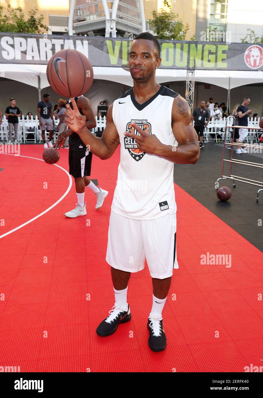 Myree Bowden - Reemix at the 10th Annual Nike Basketball 3On3 Tournament  held at L.A. Live's Microsoft Square on August 03, 2018 in Los Angeles, CA,  USA (Photo by JC Olivera/Sipa USA