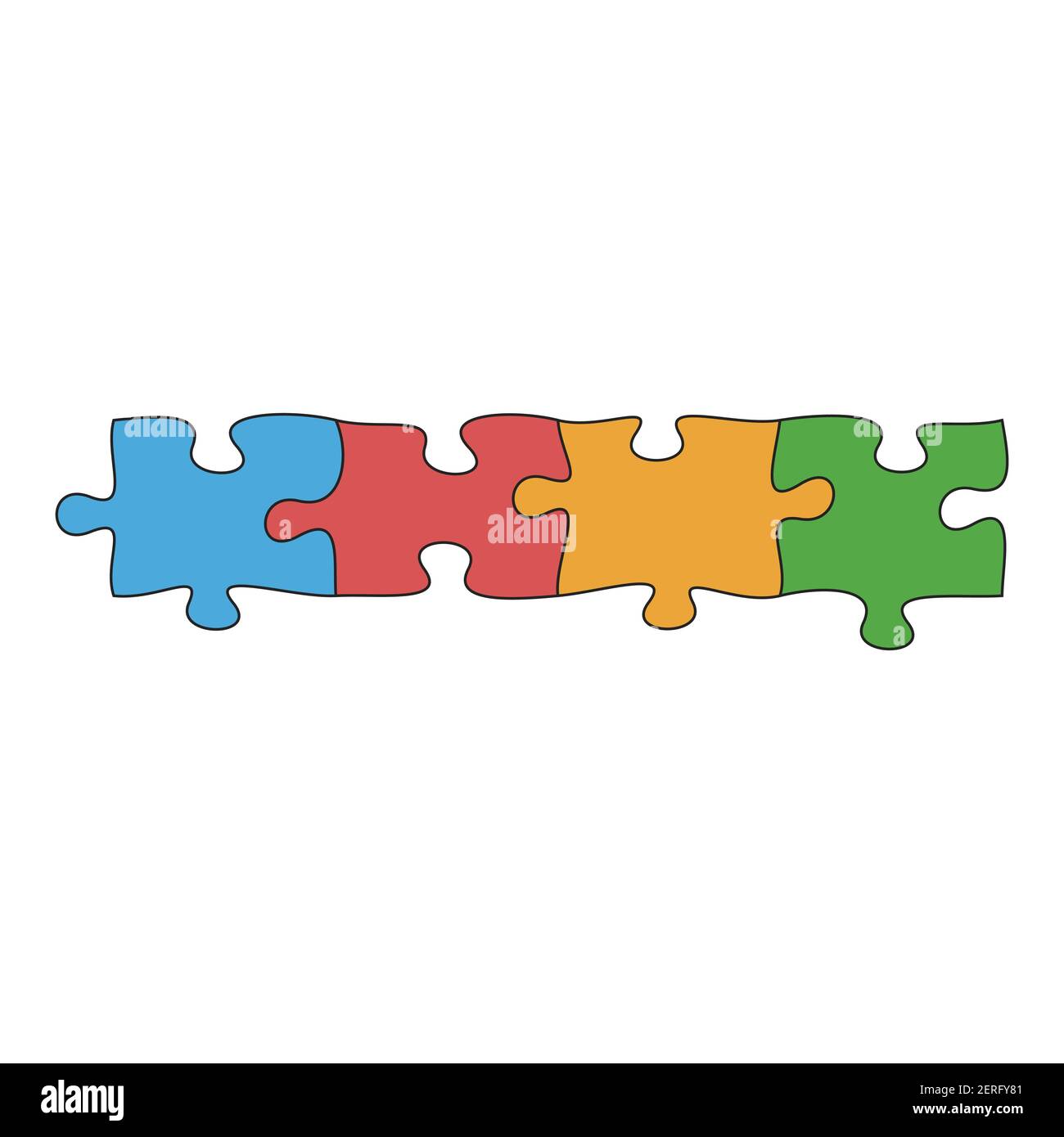 Puzzle pieces Royalty Free Vector Image - VectorStock