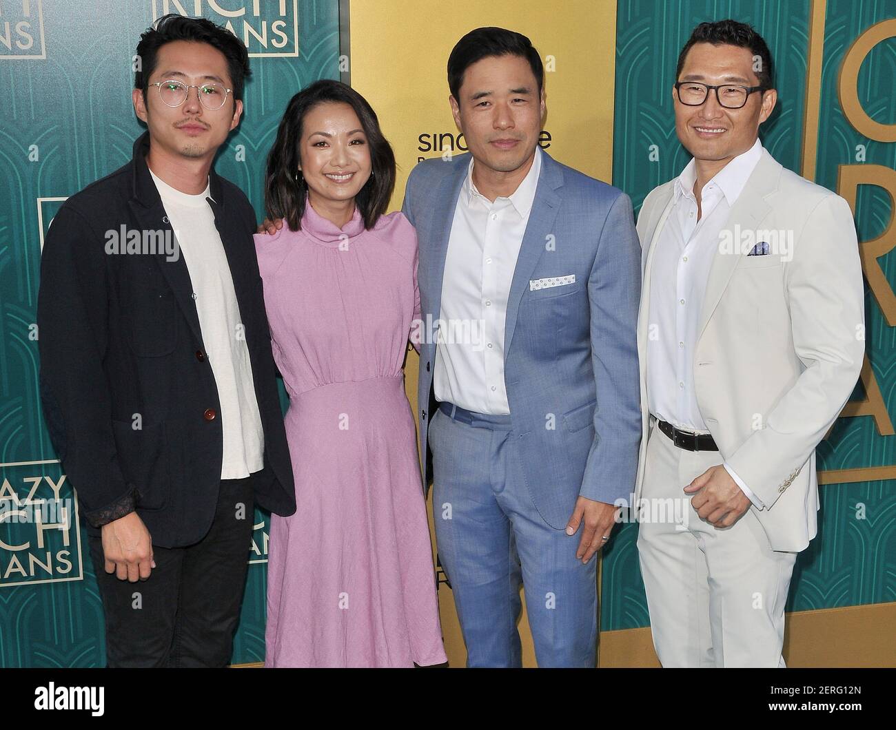 (L-R) Steven Yeun, Jae Suh Park, Randall Park and Daniel Dae Kim at the