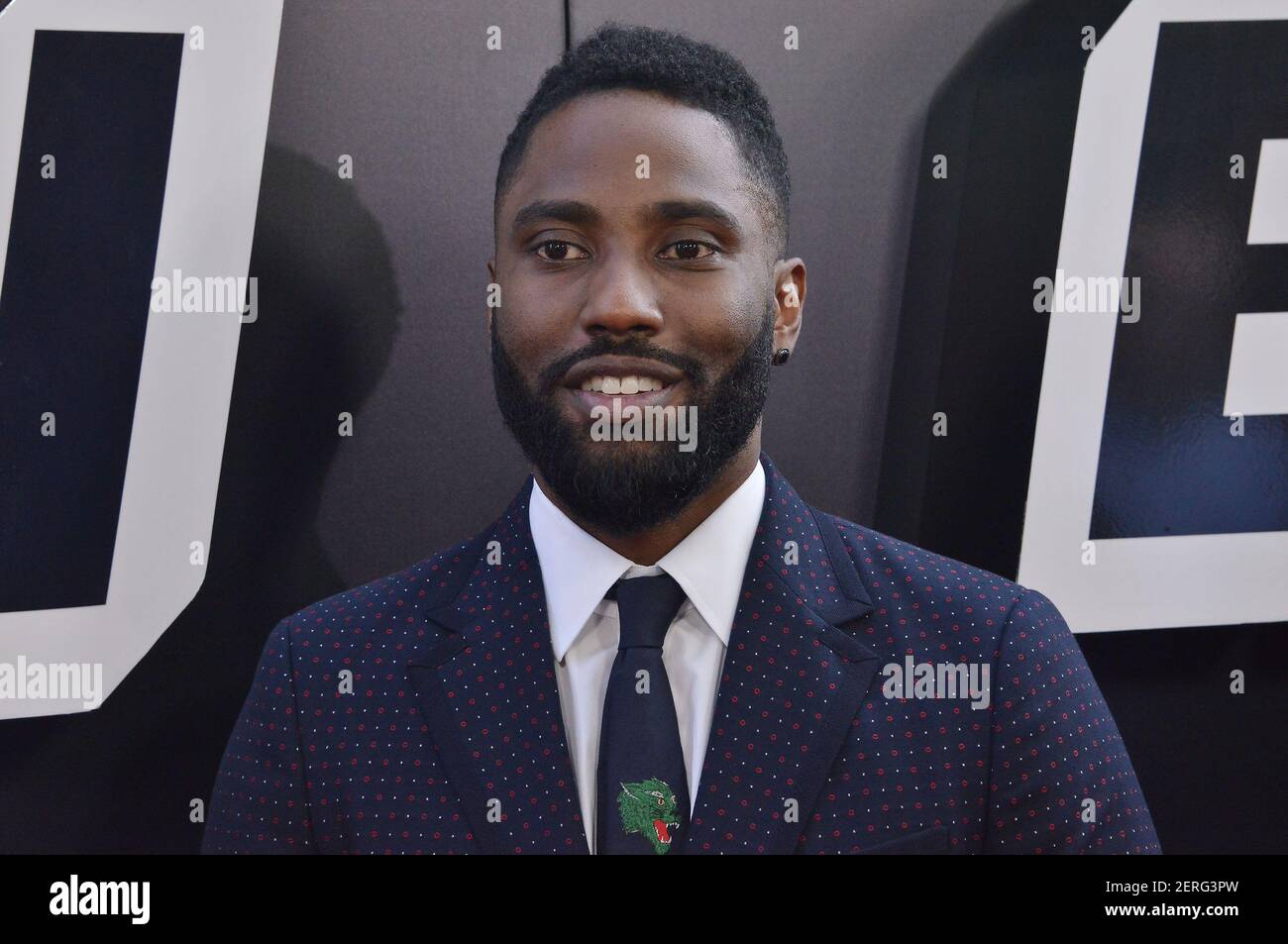 John David Washington arrives at the “BlacKkKlansman” Los Angeles