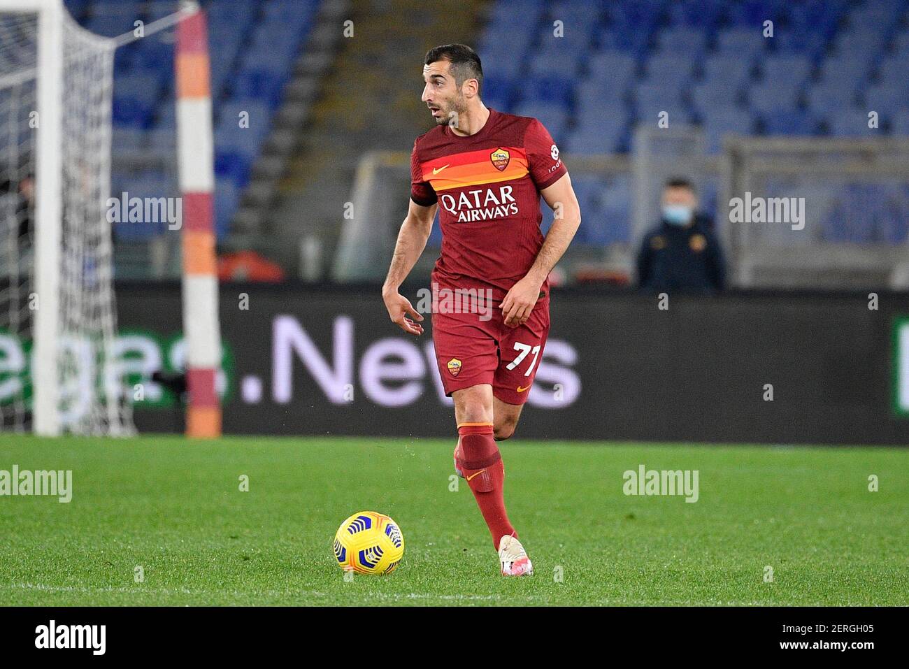 Henrikh Mkhitaryan AS Roma football render - FootyRenders