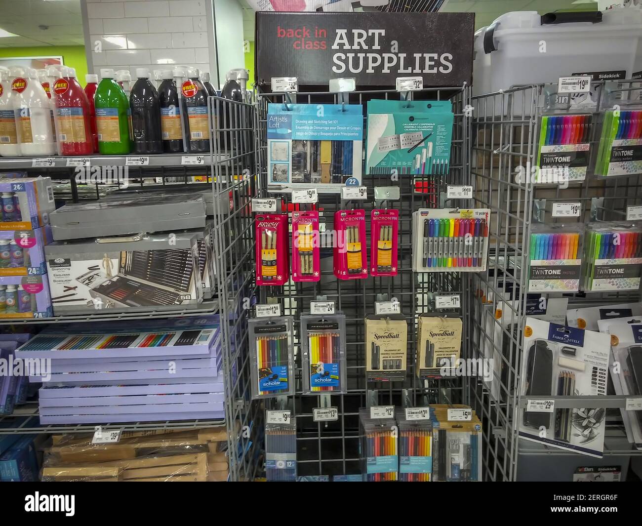 Back-to-school art supplies in a store in New York on Thursday, August ...